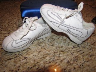 Girls Nfinity White Cheer Cheerleading Shoes Wildcat Style Case Size