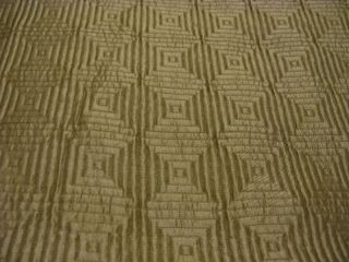 Ann Gish Squares Coverlet Bronze Queen New