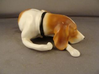 Gotha Pfeffer Porcelain Resting Dog Figurine
