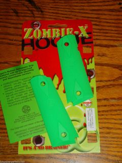 HOGUE RUBBER GRIPS COLT 1911 GOVERMENT COMANDER FULL SIZE ZOMBIE GREEN