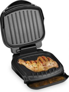 George Foreman 36 Electric Indoor Grill Fixed Plate Portable