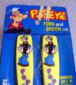 1972 Popeye Fork and Spoon Set No 71