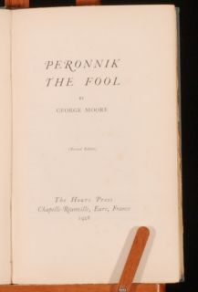 1928 Peronnik The Fool by George Moore Signed Limited