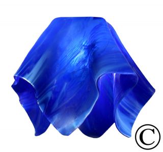 Cobalt Navy Blue Glass Pendant Ceiling Fan Light Shade
