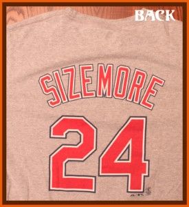  Sale Cleveland Indians Grady Sizemore MLB Majestci T Shirt M