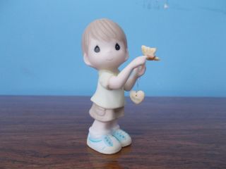 Precious Moments Butterfly Kisses with Love Filled Wishes Figurine