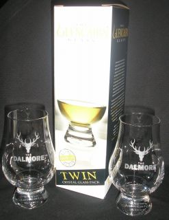 Dalmore Twin Pack Glencairn Scotch Malt Whisky Tasting Glasses