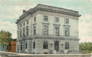1909 Grand Forks North Dakota Post Office Postcard