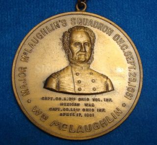 Authentic Civil War Union Veterans G A R Gar Reunion Medal Badge Ohio