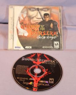  Dreamcast Sword of the Berserk Guts Rage Video game. It Is ex Video
