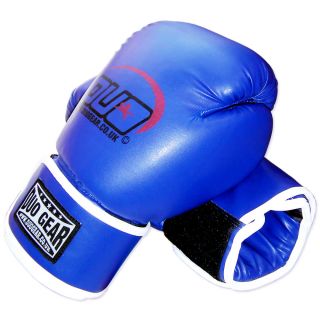 Blue Rexine Muay Thai Kick Boxers Gloves