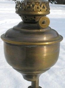 Brass Old West Style Goldfield Hotel Nevada Oil Lamp