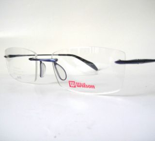 Wilson Titanium Blue Eyeglasses Frames Spectacles Tennis Golf Mens