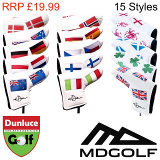 MD Golf Various Country Flag Putter Head Cover 15 Styles