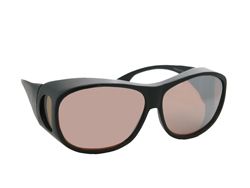New Polarized Amber Fit Over RX Golfing Golf Sunglasses