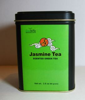 Green Tea with Jasmine Flowers Loose Tea 2 80 oz in Tea Tin