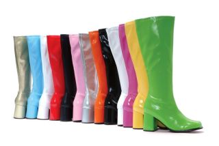 GoGo Knee High Boots 3 Chunky Heel Sexy Many Colors
