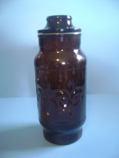 Vintage Amber Liquor Bottle Owens Illinois Glass Company