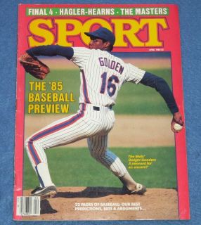 April 1985 Sport Magazine Mets Dwight Gooden J