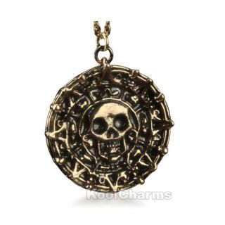  of The Caribbean Aztec Gold Retro Coin Pendant Necklace DS33