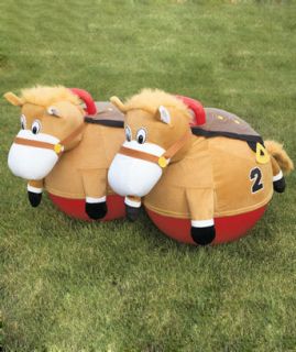 New Giddy Up Racing Set of 2 Horse Hoppers