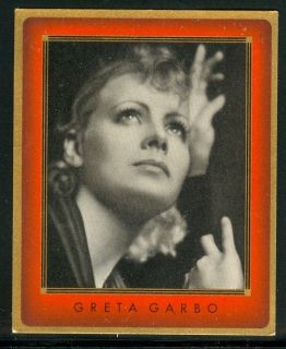 1936 Greta Garbo Swedish Superstar Vintage Cigarette Card 44