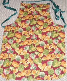 Thanksgiving Day Hostess Gift Colorful Autumn Leaves Bib Apron #2 Made
