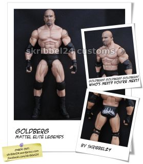 WWE Custom Goldberg Mattel Elite Legends WCW Classic SKRIBBEL24