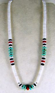 Polished Shell Necklace Apache Native American