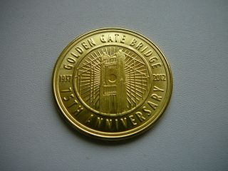 Golden Gate Bridge 75th Anniversary Gold Tone Commemorative Coin By