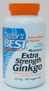 Extra Strength Ginkgo by Doctors Best 360 VCaps