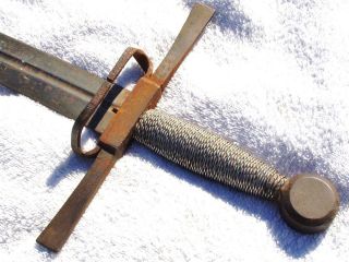 Vintage Medieval Knights Templar 39 Sword Wire Wrapped Handle Old