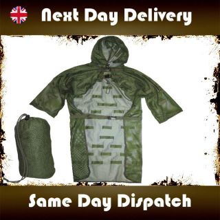  VEST GHILLIE SUIT LIGHTWEIGHT HUNTING SNIPER OLIVE GREEN ARMY