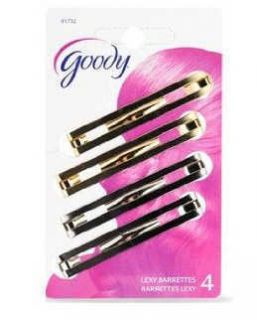 Goody Stay Tight Barrettes Brass Pack of 4 01732