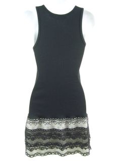 Zaccaro Grimaldi Black Lace Sleeveless Short Dress S