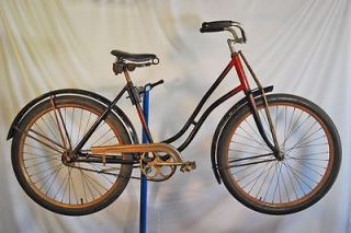 Vintage 1933 Pre War Arnold Schwinn Ladies Pullman antique bicycle