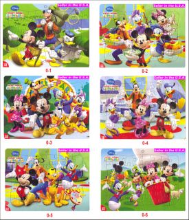  Minnie Pluto Donald Goofy Daisy 40 Pcs Cardboard Puzzle Jigsaw