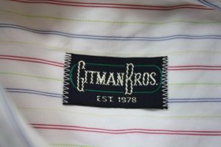 his auction is for an AWESOME shirt by Gitman Bros! It is a blue