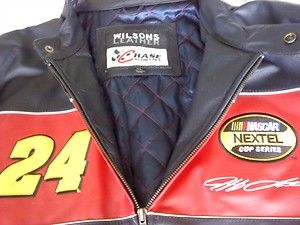 NASCAR Jeff Gordon Leather Jacket New
