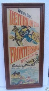 Movie Poster Return of The Frontiersman Gordon MacRae