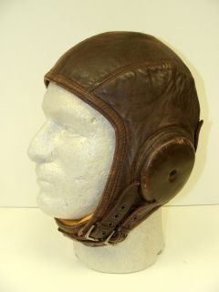 WWII US Naval Aviator Gosport Leather Flying Helmet
