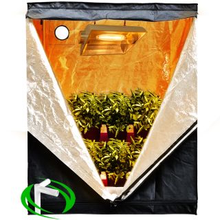  48x24X60 Hydroponics Mylar Grow Tent Cabinet Box 2 x 4 Feet