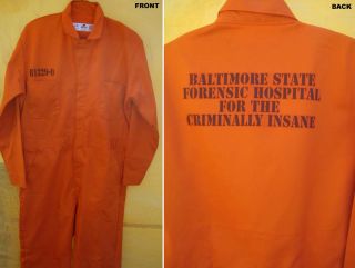 Best Quality Most Authentic Hannibal Lecter Orange Jumpsuit Halloween