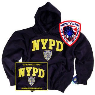 Hoodie Sweatshirt Officially Licensed by The New York City Police Dep