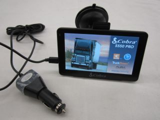 Cobra 5550 PRO Automotive In Dash GPS Receiver (Truck/Tractor Trailer