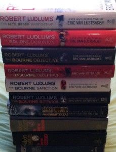 Lot of 10 Robert Ludlums Jason Bourne Hardcovers Novels Complete to