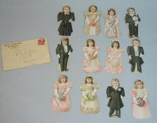 Complete Set  Exc. Clark ONT Wedding Party Paper Dolls  Dolls
