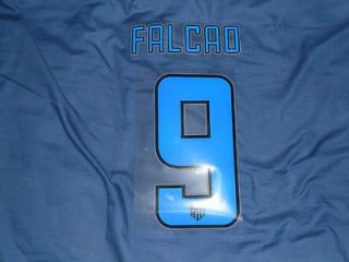Falcao #9 Athletico Madrid Home Football Player Size Name Set For