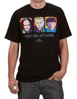 Three Stooges Andy Warhol Style Nyuk Art Mens NWT T Shirt