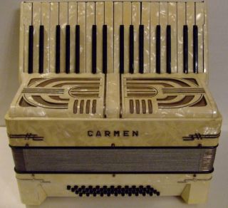 Vintage Hohner Carmen Accordion Made in Germany